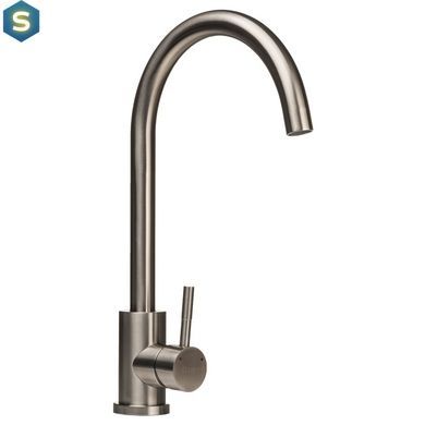 Змішувач для кухні Globus Lux Alpen SUS-203S, Графитовый хром