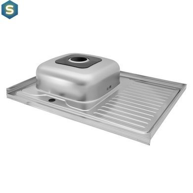 Кухонная мойка Kroner KRP Dekor-6080L (0,6 мм) CV022814, Decor