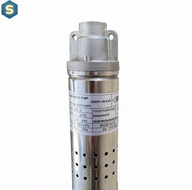 Насос свердловинний шнековий Volks pumpe 2QGD 1-48-0.25кВт 2 дюйми! + кабель 15м