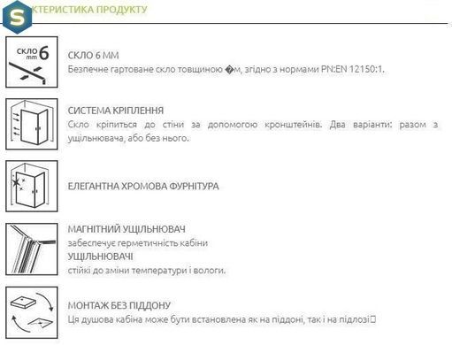 Душевая кабина Radaway Essenza Pro PDD 90Lx100Rx200 10095090-01-01L+10095100-01-01R
