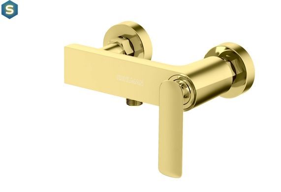 Змішувач для душу Kohlman Experience gold настінний KPL-QW120EGD, Золотий