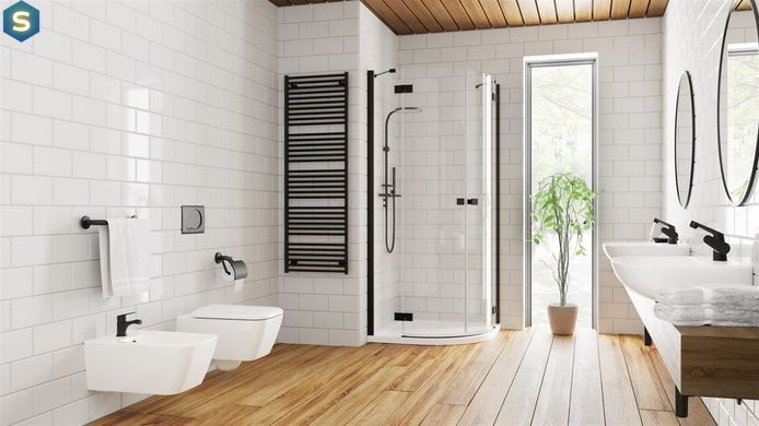 Душова кабіна Radaway Essenza New Black PDD 100Lx100Rx200 385003-54-01L+385003-54-01R