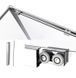 Душова кабіна Dusel DSL191 + DSL195 Chrome 1200x800x1900, Хром, прозорий, хром, 120x80