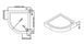 Піддон Dusel D202 80x80x13,5, Білий