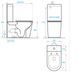 Унитаз-компакт Koller Pool Grace с сиденьем Soft Close черный матовый GR-0650-RQ-C-MB+GR-0650-RQ-T-MB, Черный матовый