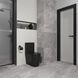 Унитаз-компакт Koller Pool Grace с сиденьем Soft Close черный матовый GR-0650-RQ-C-MB+GR-0650-RQ-T-MB, Черный матовый