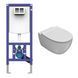 Комплект инсталляция Sanit Ineo Plus 90.733.00.S004 с унитазом Globo 4all MDS03BI с сидением Soft Close, Хром