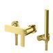Змішувач для душу Kohlman Experience gold настінний KPL-QW120EGD, Золотий