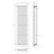 Вертикальний радіатор Navin Ellipse 480x1800-8, anticor, білий 10-012033-4880, Білий