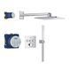 Душова система прихованого монтажу термостатична Grohe QuickFix Precision SmartControl Cube 34875000, Хром
