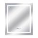 Зеркало Qtap Mideya 700х800 с LED-подсветкой Touch, с антизапотеванием, с часами, диммером яркости QT2078DCF7080W