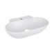 Умывальник Qtap Cardinal подвесной/накладной овальный 565х400х130 мм White + донный клапан PU02, Белый