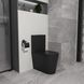 Унитаз-компакт Koller Pool Grace с сиденьем Soft Close черный матовый GR-0650-RQ-C-MB+GR-0650-RQ-T-MB, Черный матовый