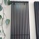 Дизайнерський радіатор Betatherm Quantum 1 H-1800 мм, L-405 мм нижнє підключення BQ 1180/10 9005М 99, Черный матовый