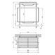 Полка для ванной комнаты Kroner KRM Rizze - ACC330-2 CV022915, Хром