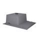 Кухонная мойка интегрированная Lidz Handmade H6350R крыло справа (LDH6350BRUR45587) Brushed Steel 3,0/1,0 мм, Нержавеющая сталь