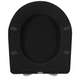 Сиденье для унитаза Rea Flat black REA-C6003, Черный/золото