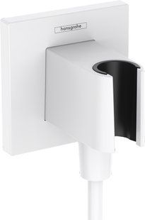 Шлангове під'єднання Hansgrohe FixFit Porter E з тримачем Matt White 26889700