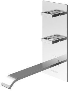Змішувач для умивальника Kohlman Nexen-S chrome + BOX прихованого монтажу SQW196U, Хром