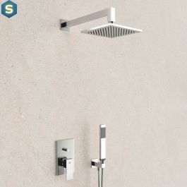 Душова система прихованого монтажу Paffoni Shower на 2 споживача з верхнім душем 200x200 мм chrome KITEL015CR, Хром