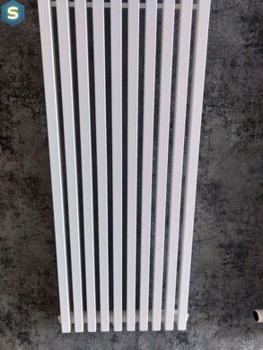 Дизайнерський трубчастий радіатор Betatherm Quantum 1 H-1800 мм, L-405 мм нижнє підключення BQ 1180/10 9016М 99, Белый матовый