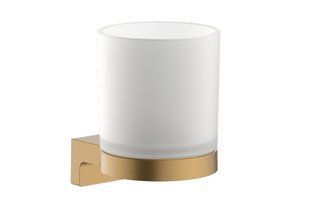 Стакан для зубних щіток Hansgrohe AddStoris S з тримачем brushed bronze 41769140, Бронза