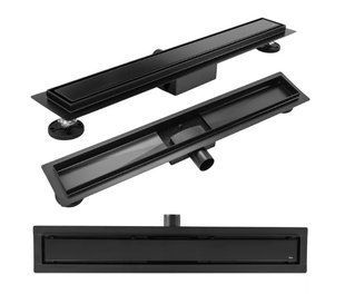 Трап для душа Rea Neox 80 black 2в1 REA-G6604