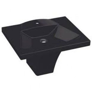 Умивальник Idevit Vega 50x65 2801-0505-07, Чорний/золото
