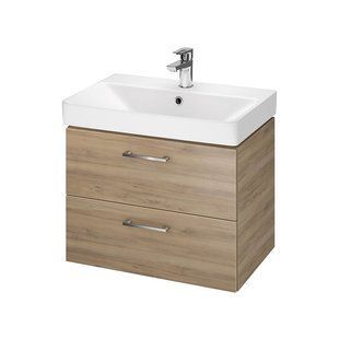 Тумба с умывальником Cersanit Lara Mille Slim 60 орех S801-360