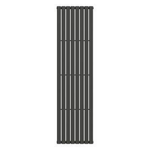 Вертикальний радіатор Navin Ellipse 480x1800-8, anticor, чорний муар 10-012033-4880, Черный матовый