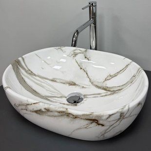 Умывальник VBI Modena S lava накладний VBI-012005, Мармур