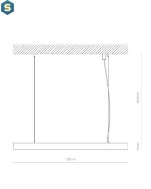 Линейный светильник Nowodvorski 10213 Cl Office Pro LED 40W 3000K 4540Lm IP20 Bl