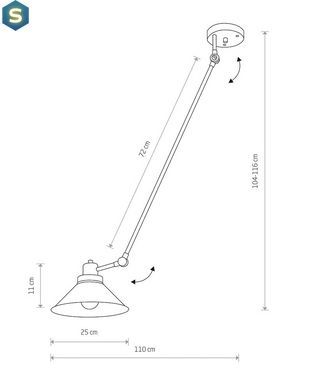 Люстра Nowodvorski 9144 Techno E27 1x60W IP20 Bl