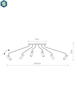 Люстра Nowodvorski 6492 Eye super GU10 6x10W IP20 Wh