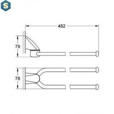 Вішак для рушника Grohe Chiara 40328000