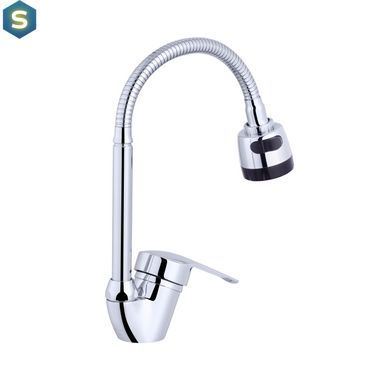 Смеситель для кухни с гибким изливом Agua Sevilla-C039 CV022345, Хром