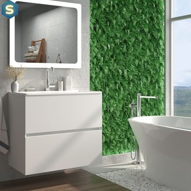 Тумба підвісна Koller Pool Neon Cube 700 (біла) з умивальником GLR 70 NC700BLP, Білий