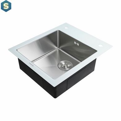 Кухонна мийка Germece Handmade White Glass 60x51/200, Білий
