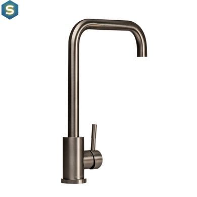 Змішувач для кухні Globus Lux Alpen SUS-203L, Графитовый хром