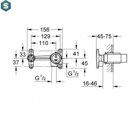Встраиваемый механизм Grohe Veris F-Digital Veris 32635000