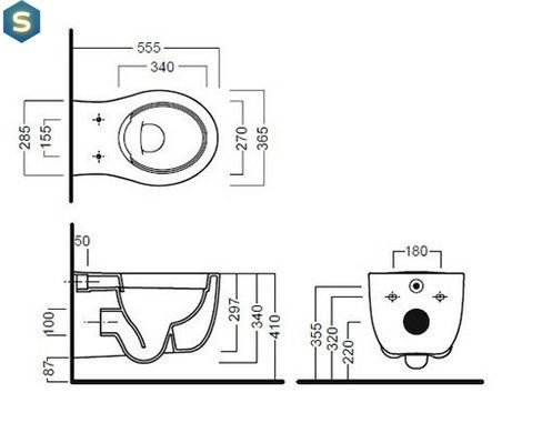 Унитаз подвесной Hatria Le Fiabe Rimless Y1CD01, Белый