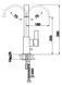 Змішувач для кухні Kohlman Dexame chrome QB140D, Хром