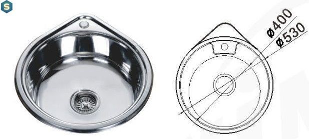 Кухонная мойка Mira MR 530 Polish