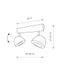 Спот Nowodvorski 8840 Vespa GU10, ES111 2x75W IP20 Bl