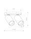 Спот Nowodvorski 7774 Mono II GU10 2x10W IP20 Wh