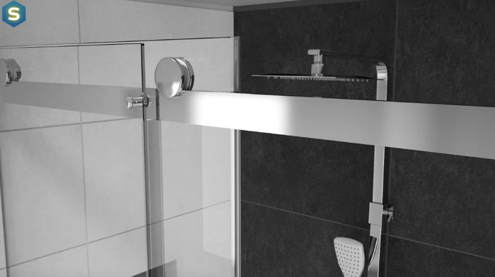 Душова кабіна Rea Nixon 100x120 L chrome REA-K5014 + REA-K5002, Хром, Ліва, прозорий, хром