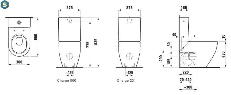 Унітаз-компакт Laufen Pro з кришкою Soft Close slim H8679530008701, Білий
