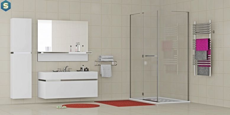 Душевая кабина Eger Megerka 120x80 см (без поддона) тонированное стекло 599-330/1L