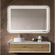 Дзеркало Dusel Led DE-M0065D Silver 80x65 см сенсорне включення + підігрів, Каппучино