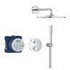 Душова система прихованого монтажу термостатична Grohe QuickFix Precision з Vitalio Rain Mono 310 34880000, Хром